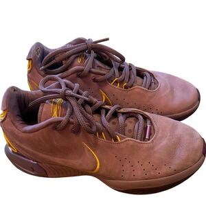 Nike LeBron 21 Abalone Plum Yellow Basketball Shoes Mens 8.5